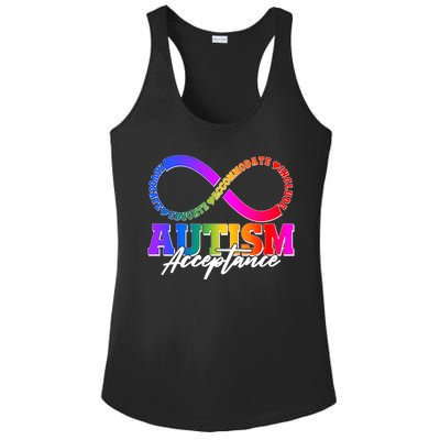 Autism Acceptance Infinity Symbol Ladies PosiCharge Competitor Racerback Tank