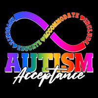 Autism Acceptance Infinity Symbol Cropped Pullover Crew