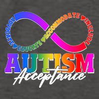 Autism Acceptance Infinity Symbol Vector Backpack