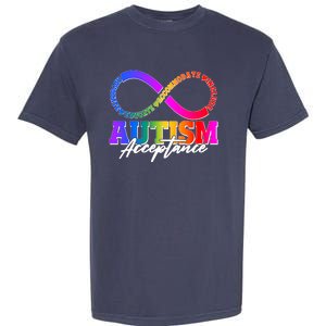 Autism Acceptance Infinity Symbol Garment-Dyed Heavyweight T-Shirt