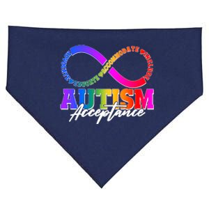 Autism Acceptance Infinity Symbol USA-Made Doggie Bandana