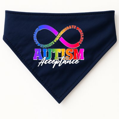 Autism Acceptance Infinity Symbol USA-Made Doggie Bandana
