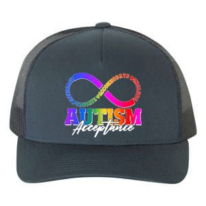 Autism Acceptance Infinity Symbol Yupoong Adult 5-Panel Trucker Hat