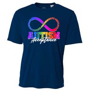 Autism Acceptance Infinity Symbol Cooling Performance Crew T-Shirt