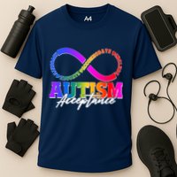 Autism Acceptance Infinity Symbol Cooling Performance Crew T-Shirt