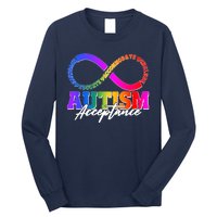 Autism Acceptance Infinity Symbol Long Sleeve Shirt