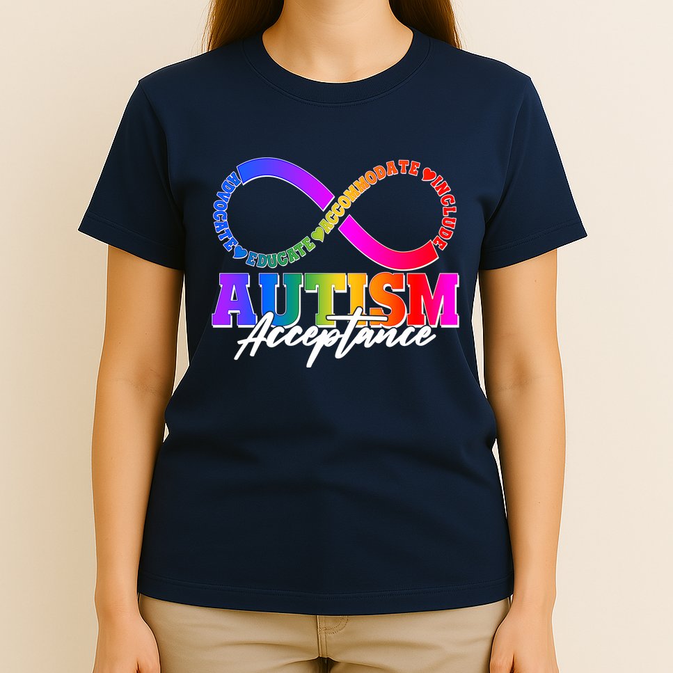 Autism Acceptance Infinity Symbol T-Shirt