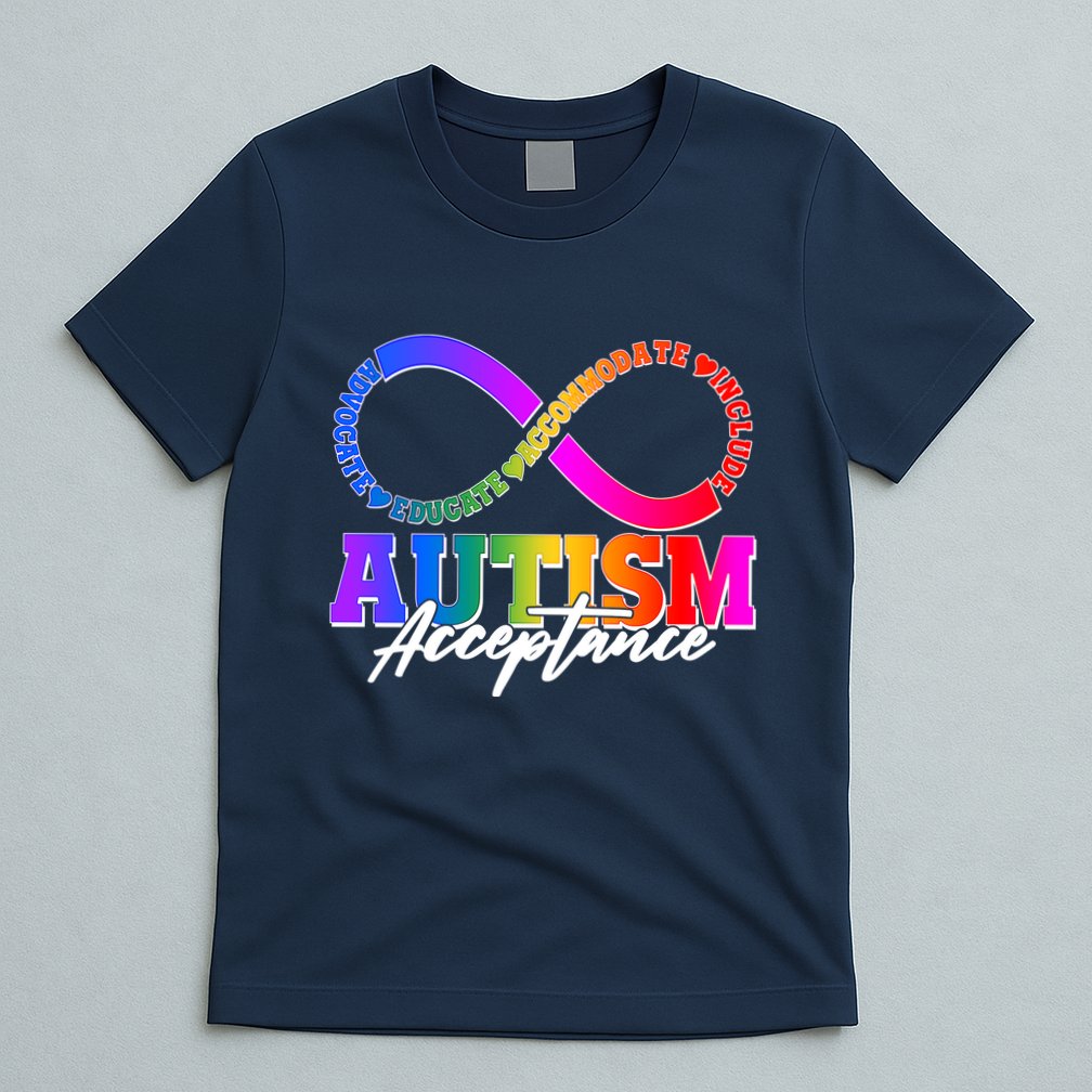 Autism Acceptance Infinity Symbol T-Shirt