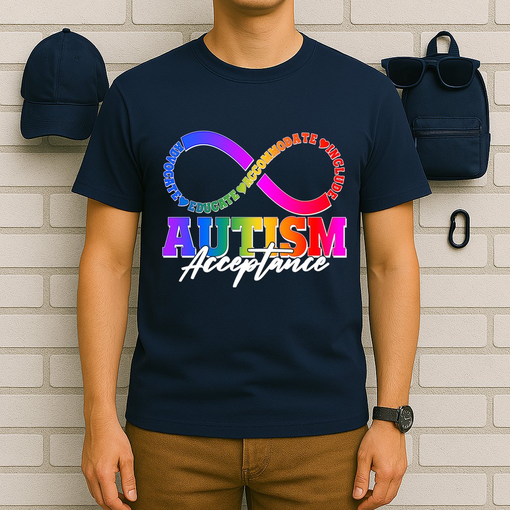 Autism Acceptance Infinity Symbol T-Shirt