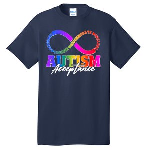 Autism Acceptance Infinity Symbol Tall T-Shirt