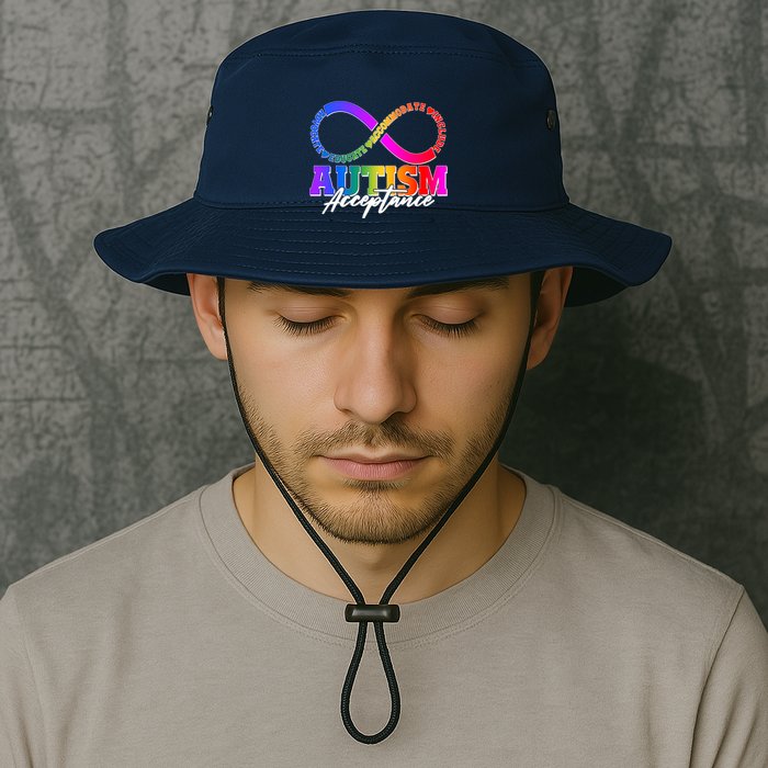 Autism Acceptance Infinity Symbol Bucket Hat