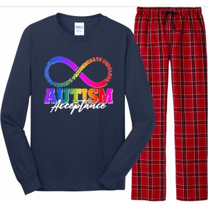 Autism Acceptance Infinity Symbol Long Sleeve Pajama Set