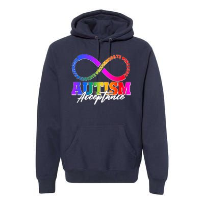 Autism Acceptance Infinity Symbol Premium Hoodie