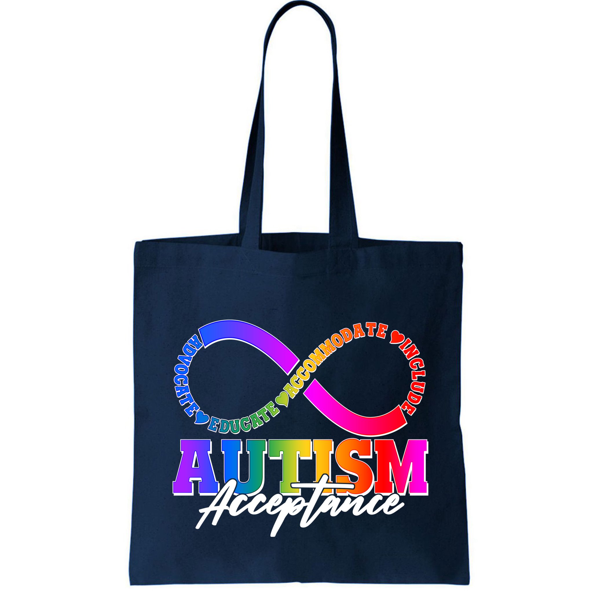 Autism Acceptance Infinity Symbol Bag