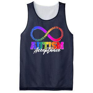 Autism Acceptance Infinity Symbol Mesh Reversible Basketball Jersey Tank