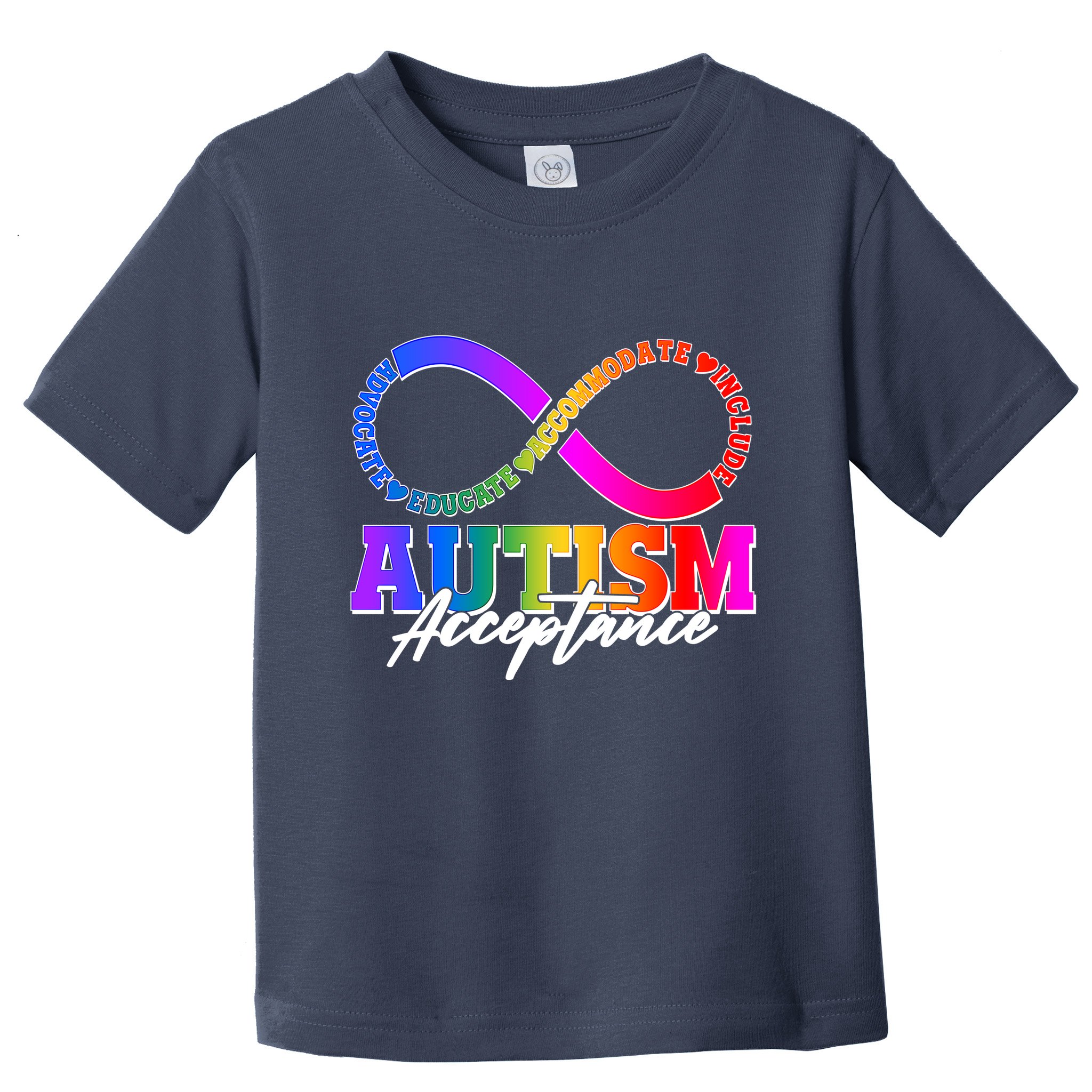 Autism Acceptance Infinity Symbol Toddler T-Shirt