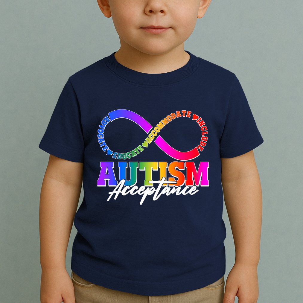 Autism Acceptance Infinity Symbol Toddler T-Shirt