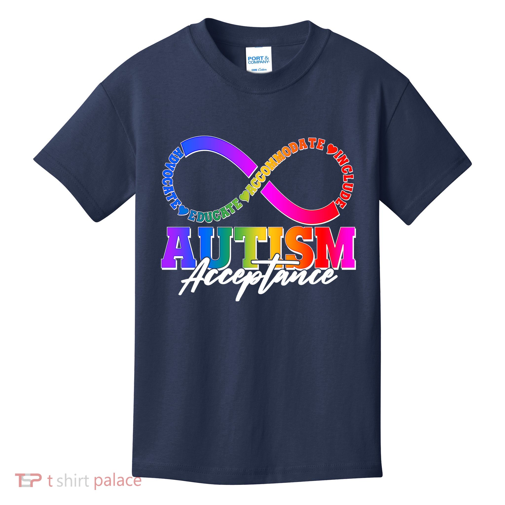 Autism Acceptance Infinity Symbol Kids T-Shirt