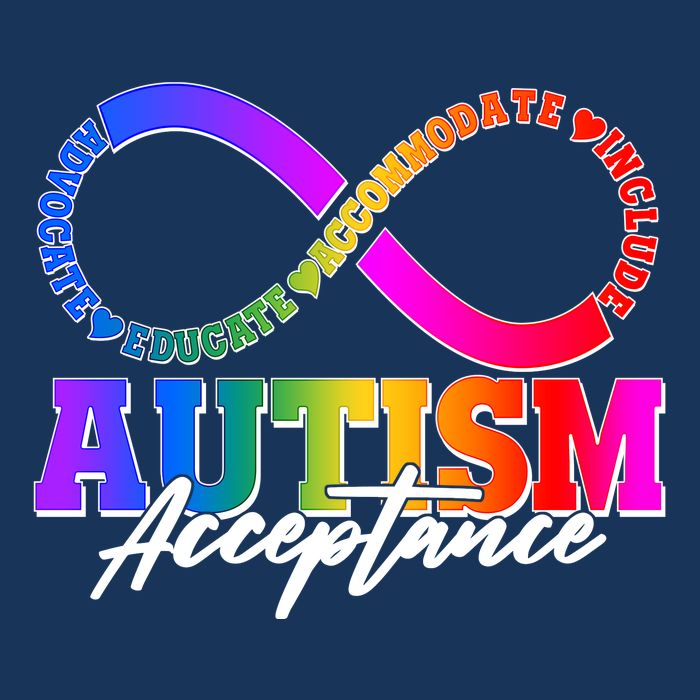 Autism Acceptance Infinity Symbol Kids T-Shirt