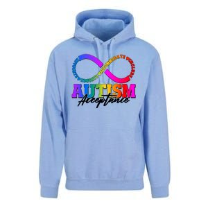 Autism Acceptance Infinity Symbol Unisex Surf Hoodie