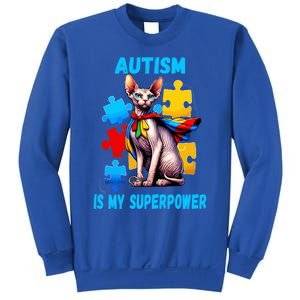 Autism Awareness Is My Superpower Cat Gift Sweatshirt