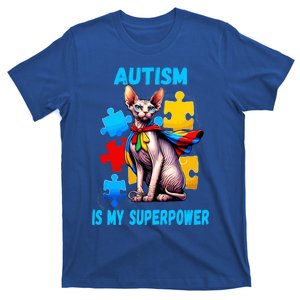 Autism Awareness Is My Superpower Cat Gift T-Shirt