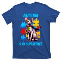 Autism Awareness Is My Superpower Cat Gift T-Shirt