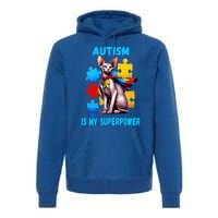 Autism Awareness Is My Superpower Cat Gift Premium Hoodie