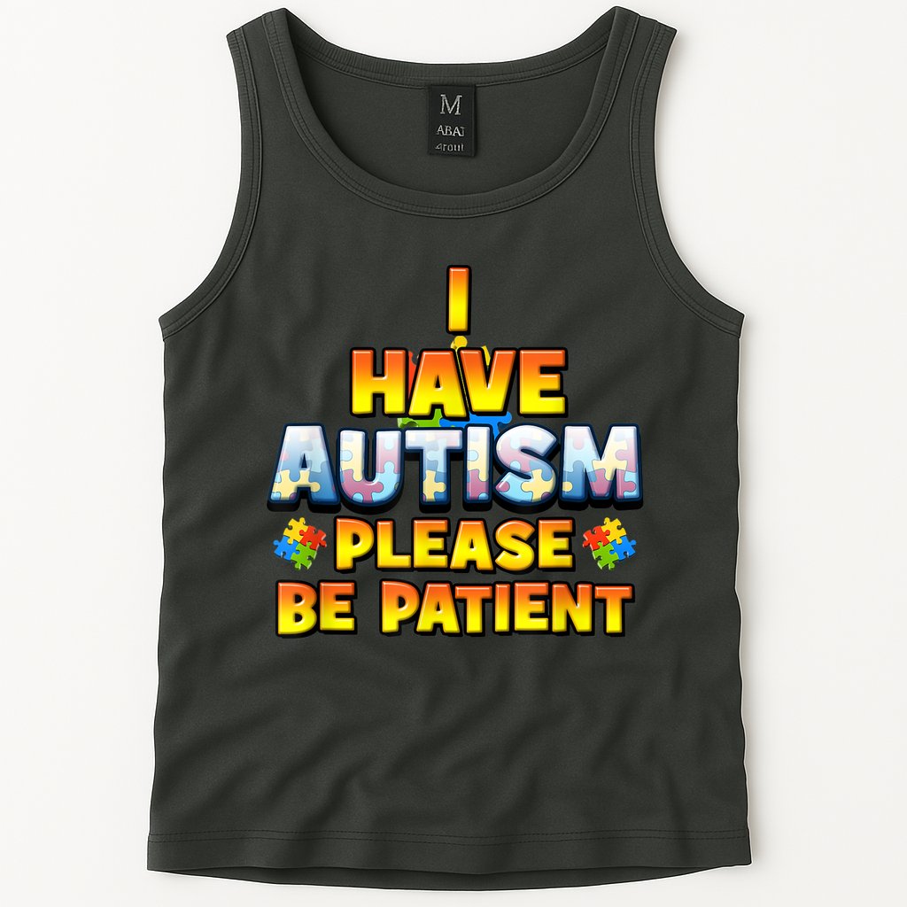 Autism Awareness I Have Autism Please Be Patient Tank Top