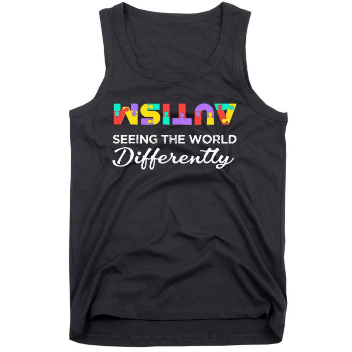 Autism Awareness It's ok to be Different Autism Awareness Tank Top