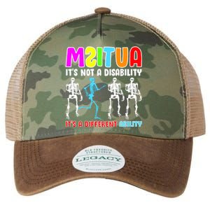 Autism Awareness It's Not A Disability It's An Ability Awareness Legacy Tie Dye Trucker Hat