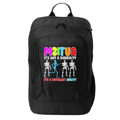 Autism Awareness It's Not A Disability It's An Ability Awareness City Backpack