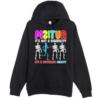 Autism Awareness It's Not A Disability It's An Ability Awareness Premium Pullover Hoodie