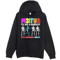Autism Awareness It's Not A Disability It's An Ability Awareness Premium Pullover Hoodie