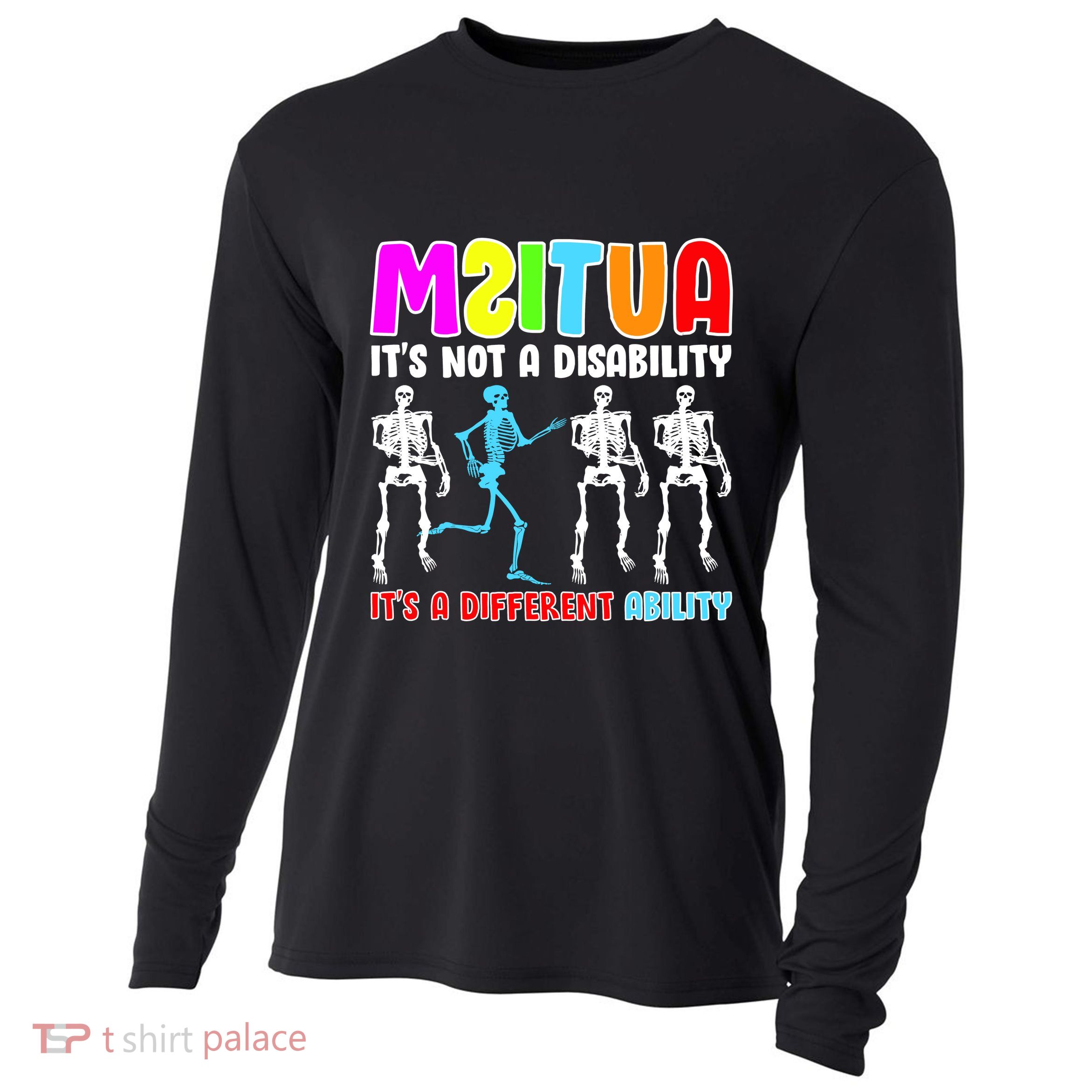 Autism Awareness It's Not A Disability It's An Ability Awareness Cooling Performance Long Sleeve Crew