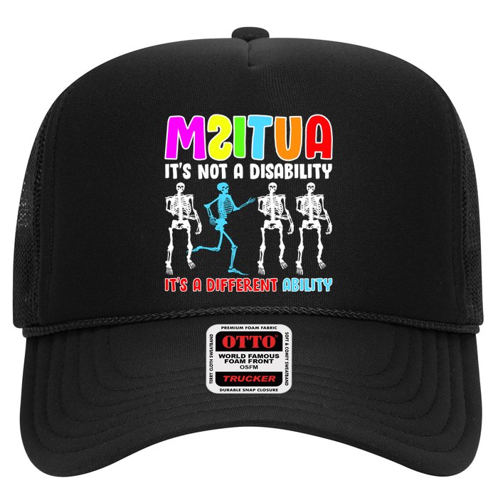 Autism Awareness It's Not A Disability It's An Ability Awareness Trucker Hat