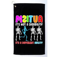 Autism Awareness It's Not A Disability It's An Ability Awareness Golf Towel