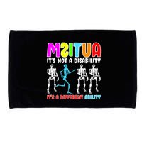 Autism Awareness It's Not A Disability It's An Ability Awareness Microfiber Hand Towel