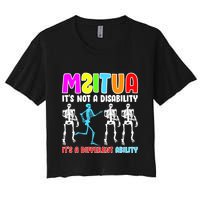 Autism Awareness It's Not A Disability It's An Ability Awareness Crop Top