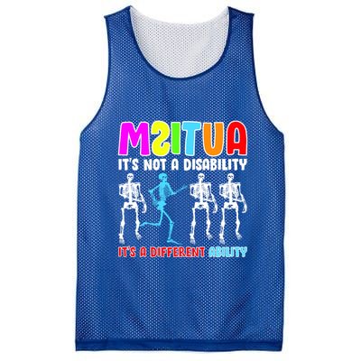 Autism Awareness It's Not A Disability It's An Ability Awareness Mesh Reversible Basketball Jersey Tank