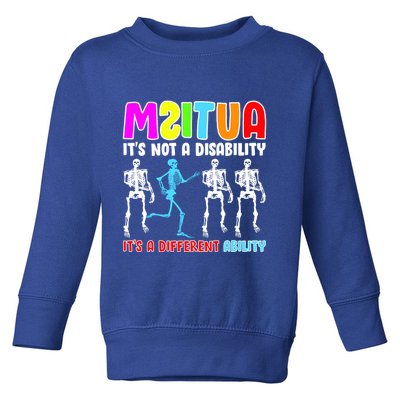 Autism Awareness It's Not A Disability It's An Ability Awareness Toddler Sweatshirt