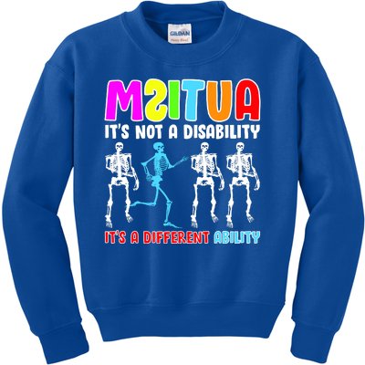 Autism Awareness It's Not A Disability It's An Ability Awareness Kids Sweatshirt