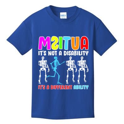 Autism Awareness It's Not A Disability It's An Ability Awareness Kids T-Shirt