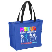 Autism Awareness It's Not A Disability It's An Ability Awareness Zip Tote Bag