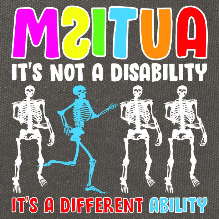 Autism Awareness It's Not A Disability It's An Ability Awareness Cotton Canvas Backpack