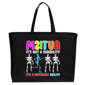 Autism Awareness It's Not A Disability It's An Ability Awareness Cotton Canvas Jumbo Tote