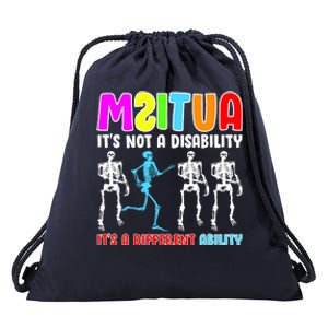 Autism Awareness It's Not A Disability It's An Ability Awareness Drawstring Bag