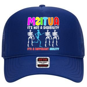 Autism Awareness It's Not A Disability It's An Ability Awareness High Crown Mesh Back Trucker Hat