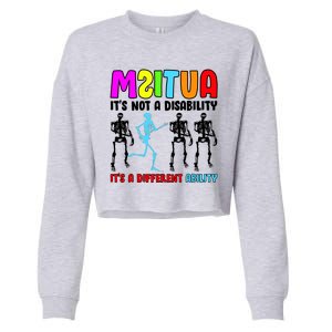 Autism Awareness It's Not A Disability It's An Ability Awareness Cropped Pullover Crew