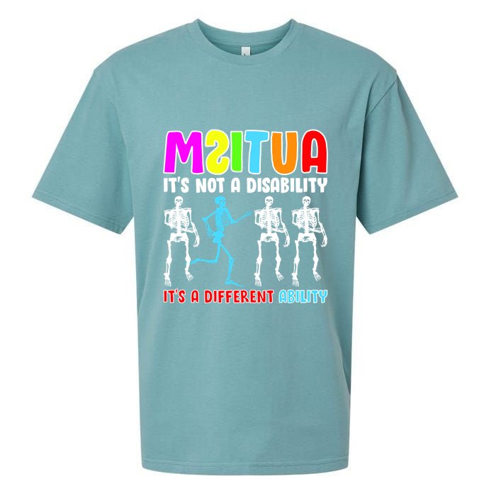 Autism Awareness It's Not A Disability It's An Ability Awareness Sueded Cloud Jersey T-Shirt